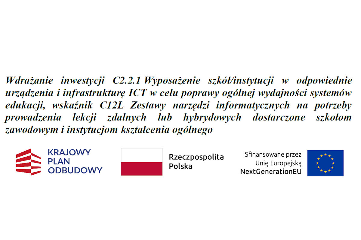 Nowy sprzęt w ramach projektu