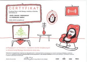 <span  class="uc-style-239808480760" style="color:#ffffff;">Certyfikat od Fundacji Dbam o Mój Zasięg za udział w projekcie pt. "Idą święta nie o sms-ie, lecz o kartce pamiętaj!"</span>